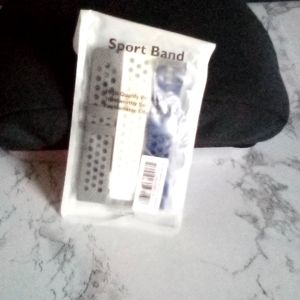 Fit Bit Replacement Bands / 3 pack/white, gray, dark blue. NWT